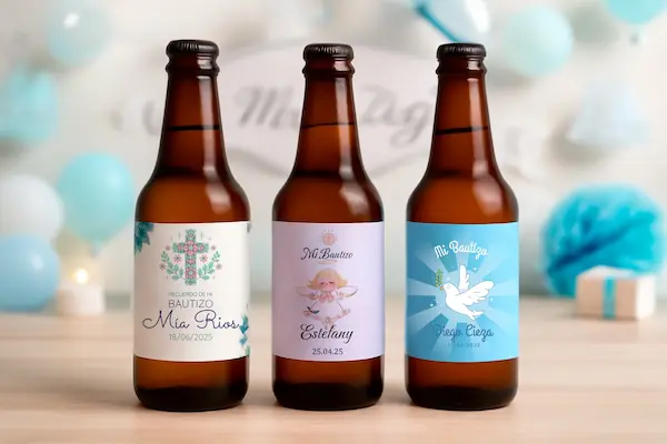 cervezas personalizadas para bautizo