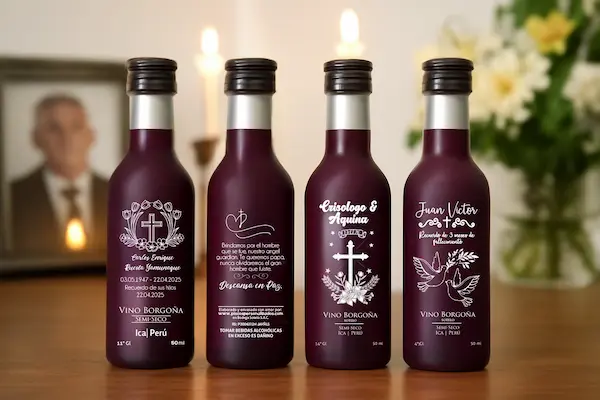 vinos de recuerdos de misa de difuntos