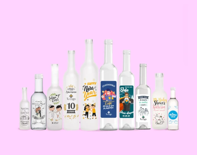 Obtén tus botellas personalizadas de pisco en el tamaño ideal