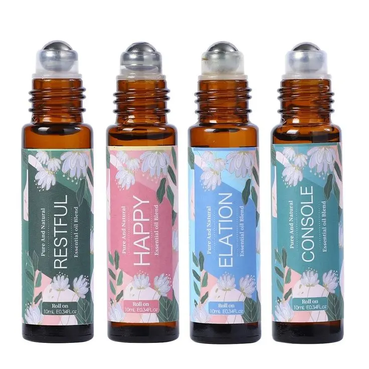 Aceites roll-on con mezcla relajante