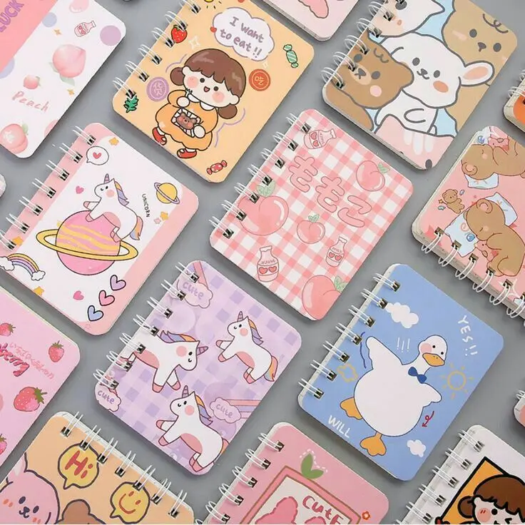 Mini libretitas con cubierta rosa