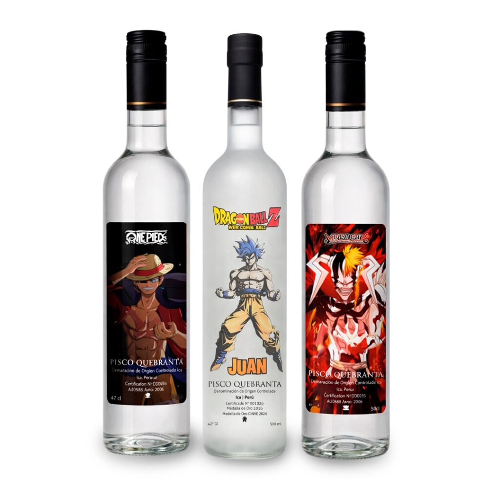piscos personalizadas de anime