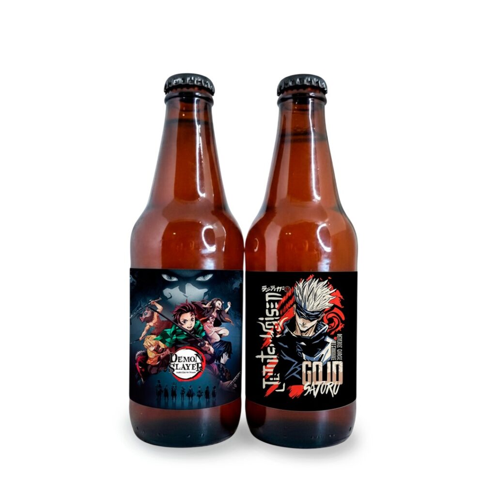 cervezas personalizadas de anime