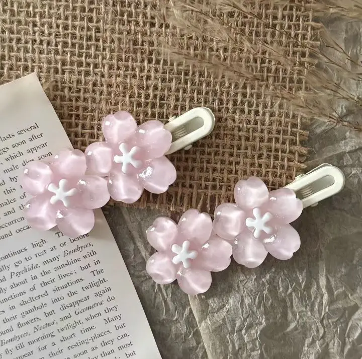  pinzas rosadas para el cabello