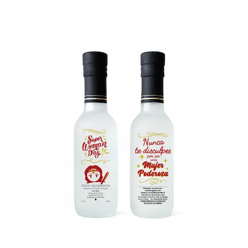 pisco tamaño 187 ml temática de día de la mujer