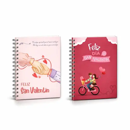agendas personalizadas para San Valentín - Emotis