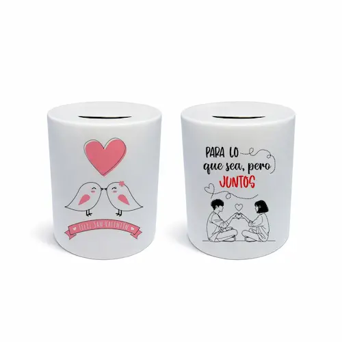 alcancias personalizadas para San Valentín - Emotis