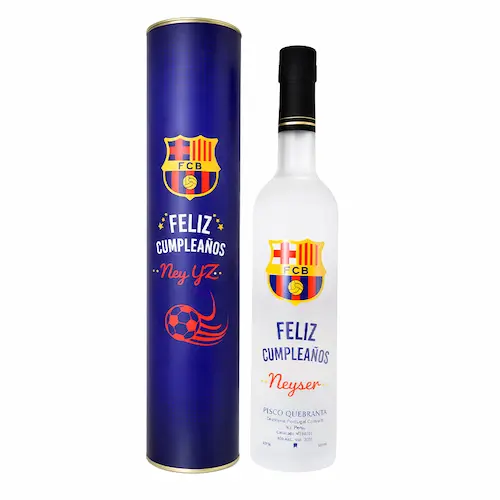 pisco de 500 ml temática de cumpleaños