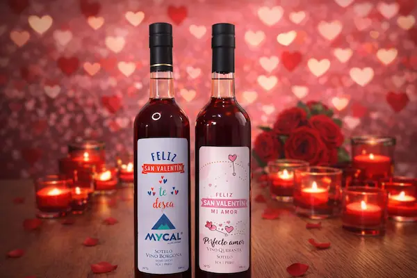 vinos personalizados para san valentin - emotis