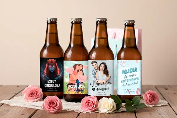 Cervezas personalizadas para el día de la Mujer