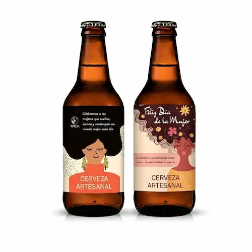 cervezas personalizadas para mujeres - Dia de la mujer - Emotis