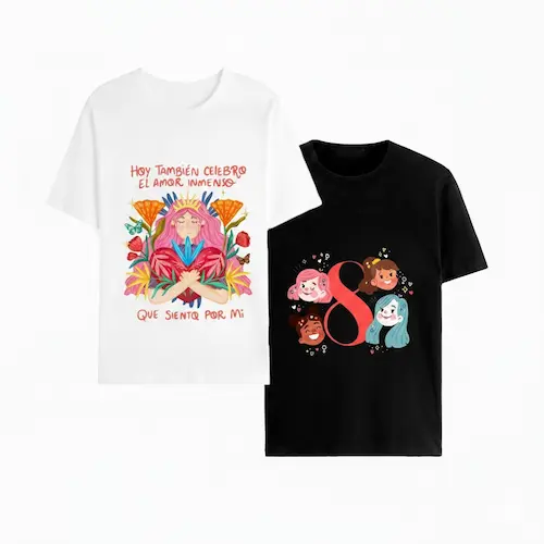 polos personalizados para mujeres - Dia de la mujer - Emotis