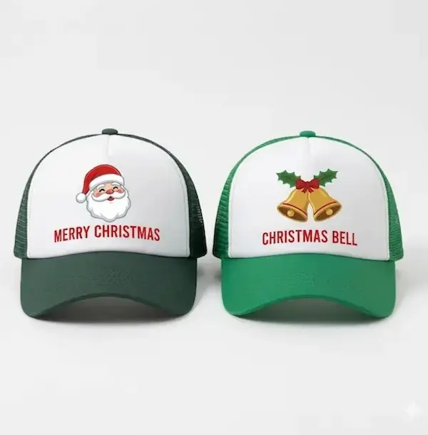 Gorras navideñas personalizadas