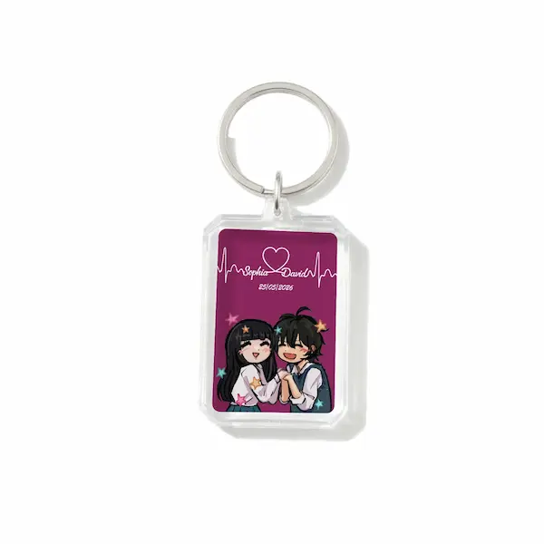 Llaveros personalizados para novios