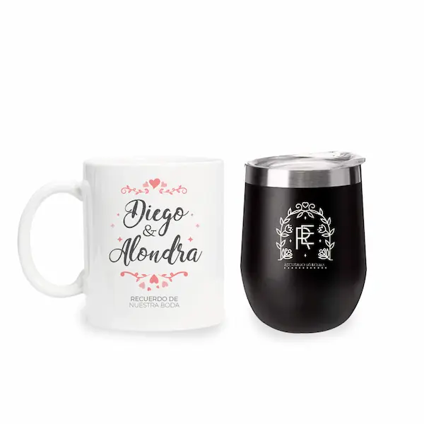 tazas para bodas - emotis