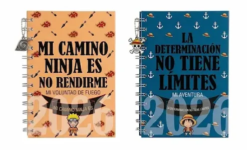 Agenda personalizada naruto - one piece