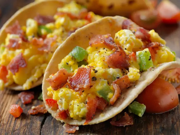 Opciones saladas entre los desayunos para Mamá-13. Tacos de desayuno mexicanos