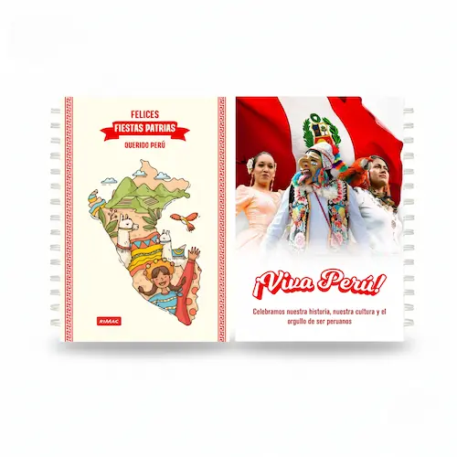 Agendas personalizadas de fiestas patrias - Emotis
