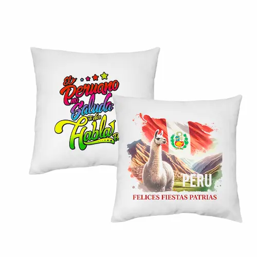 Almohadas personalizadas de fiestas patrias - Emotis