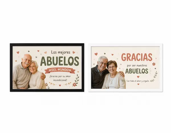 Cuadros personalizados para abuelos