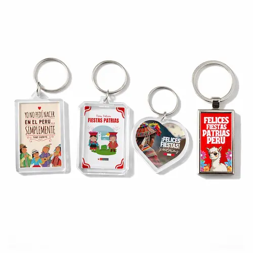 Llaveros personalizados de fiestas patrias - Emotis