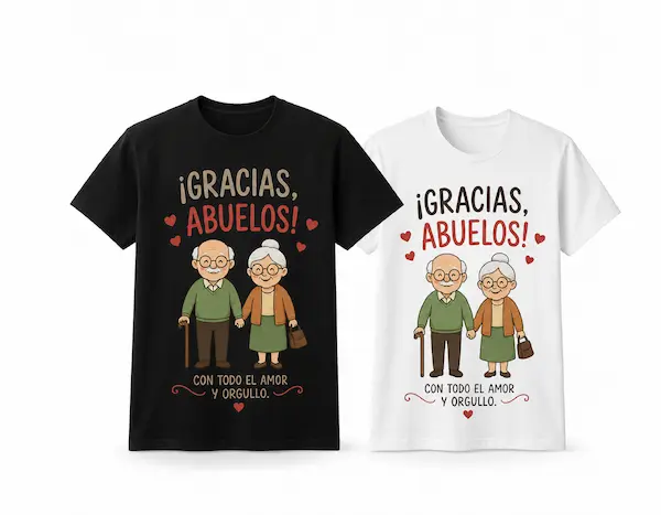 Polos personalizados para abuelos