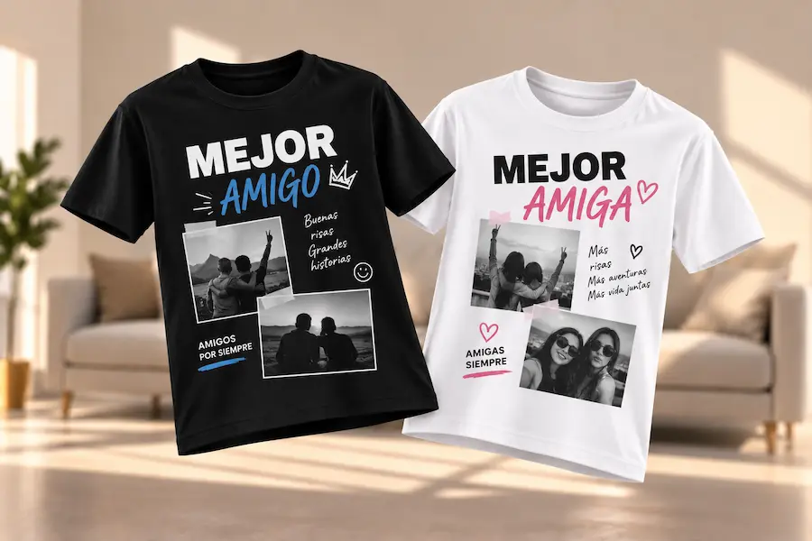 Polos personalizados para mejores amigos