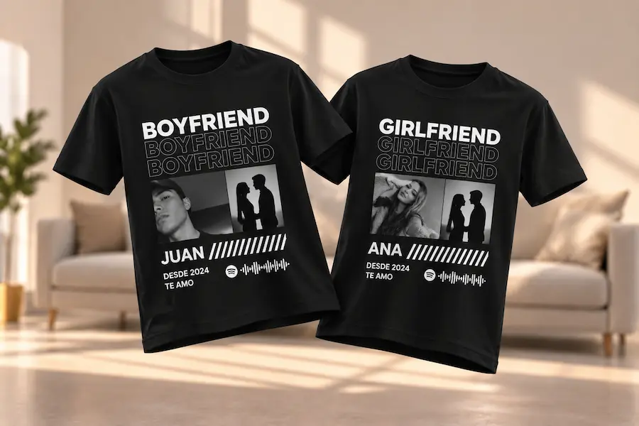 Polos personalizados para parejas