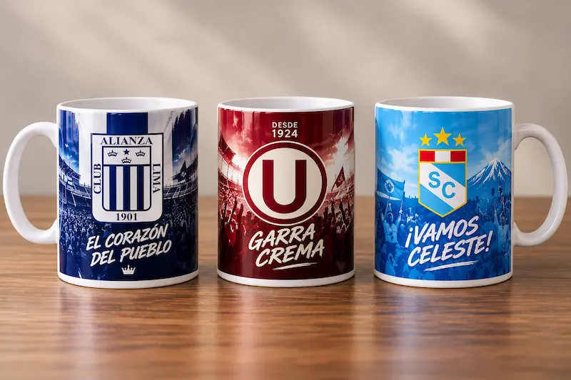Tazas personalizadas de equipos de fútbol
