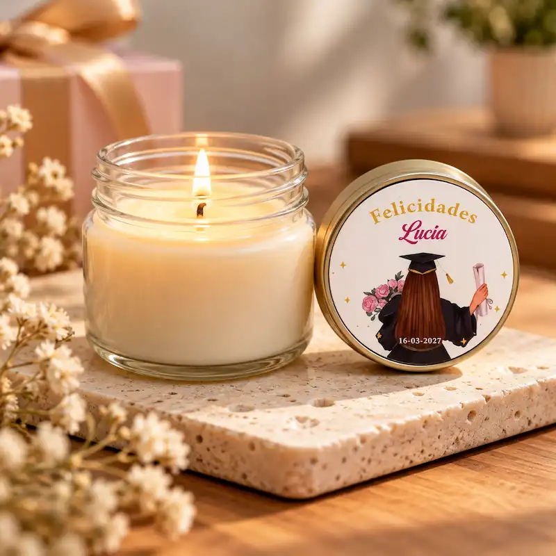 Velas personalizadas para graduación